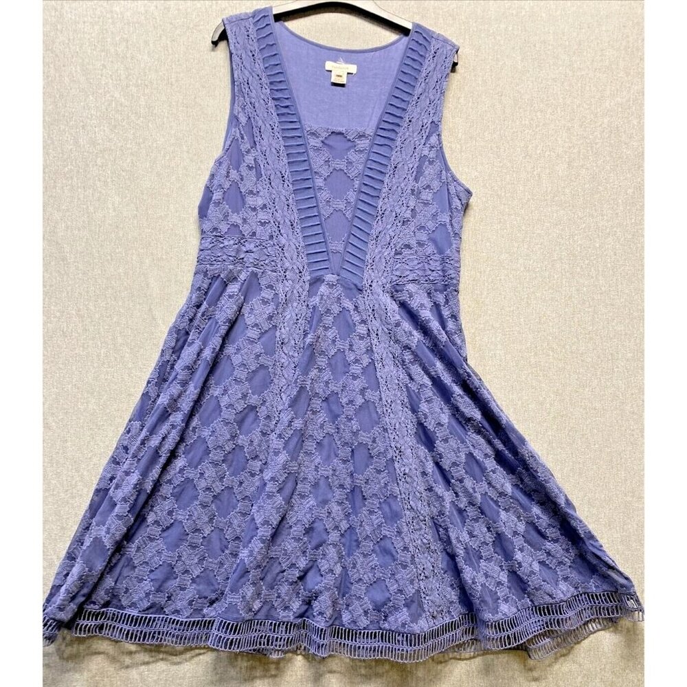 Sundance Lavender Lace Mini Dress